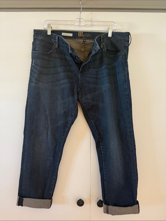 Kut from the Kloth Denim - Kut from the Kloth Women's Dark Blue Cropped Jeans